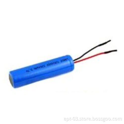 Li-ion 18650 2000mah battery pack with plug and wire